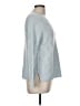 C by Bloomingdales 100% Cashmere Chevron-herringbone Blue Cashmere Pullover Sweater Size M - photo 4