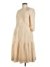 Lilac 100% Polyester Tan Casual Dress Size M - photo 1