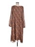 Wilfred 100% Polyester Paisley Brown Casual Dress Size M - photo 1