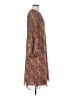 Wilfred 100% Polyester Paisley Brown Casual Dress Size M - photo 4