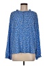 CeCe Blue Long Sleeve Blouse Size M - photo 1