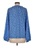 CeCe Blue Long Sleeve Blouse Size M - photo 2