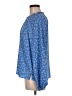 CeCe Blue Long Sleeve Blouse Size M - photo 5