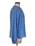 CeCe Blue Long Sleeve Blouse Size M - photo 4