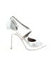 Sam Edelman 100% Leather Metallic Silver Heels Size 10 - photo 1