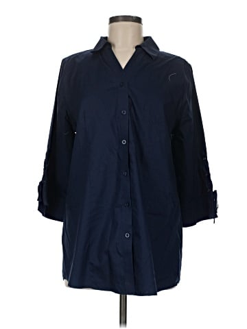 Chico's 3/4 Sleeve Button-Down Shirt (view 1)