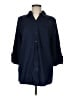 Chico's Blue 3/4 Sleeve Button-Down Shirt Size M - photo 1