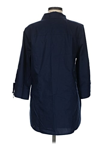 Chico's 3/4 Sleeve Button-Down Shirt (view 2)