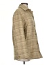 Vince. Plaid Tan Wool Coat Size S - photo 4