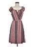 Laundry by Design Print Red Casual Dress Size M - photo 1