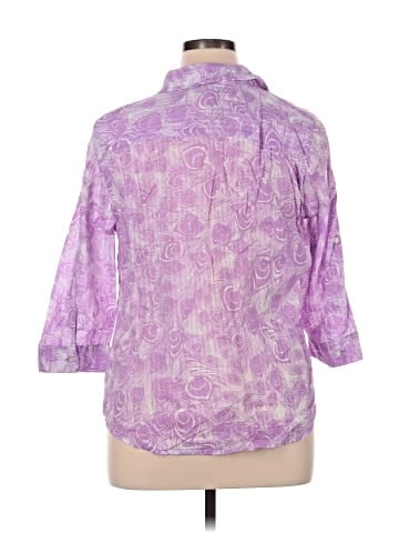 Croft & Barrow 3/4 Sleeve Button-Down Shirt (view 2)