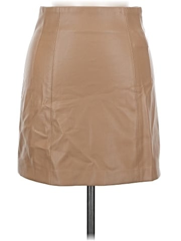 Zara Faux Leather Skirt (view 1)