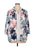 Weekends by Chico's Floral White Kimono Size XL (3) - photo 1