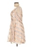 Charlotte Russe 100% Polyester Metallic Silver Cocktail Dress Size L - photo 5