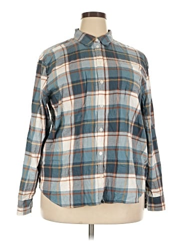 J.Crew Factory Store Long Sleeve Button-Down Shirt (view 1)