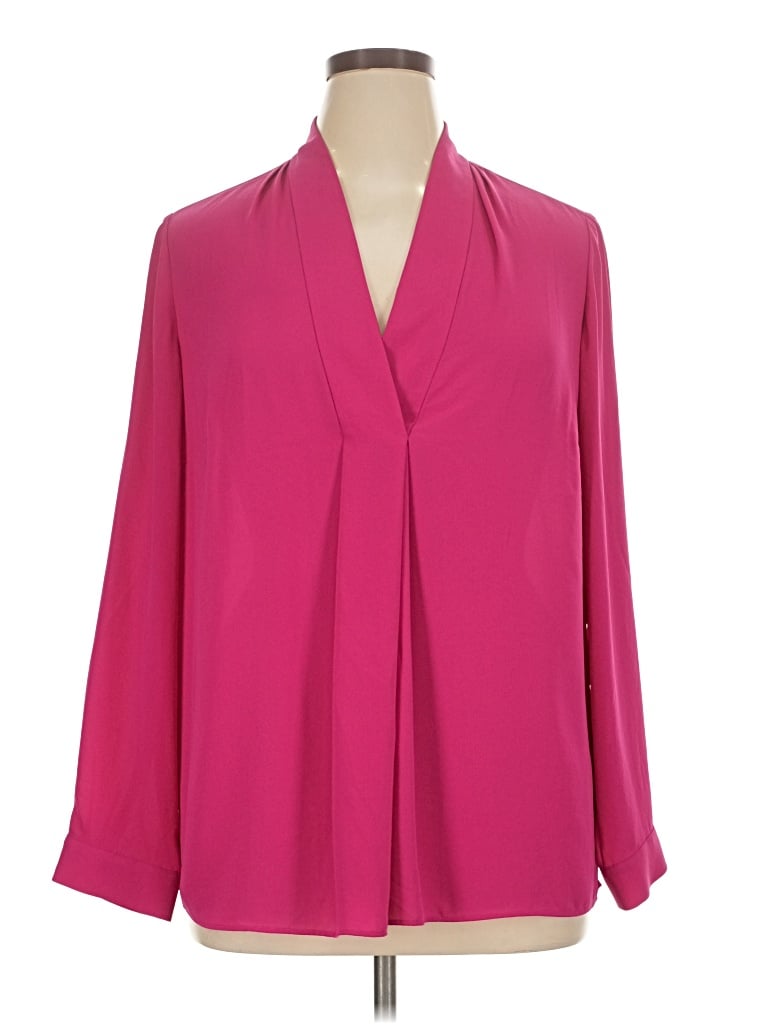Pre-owned Talbots 3/4 Sleeve Blouse In Pink