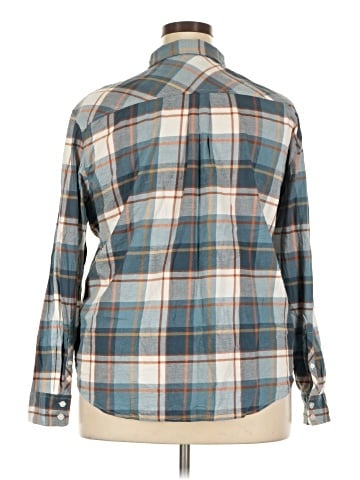 J.Crew Factory Store Long Sleeve Button-Down Shirt (view 2)