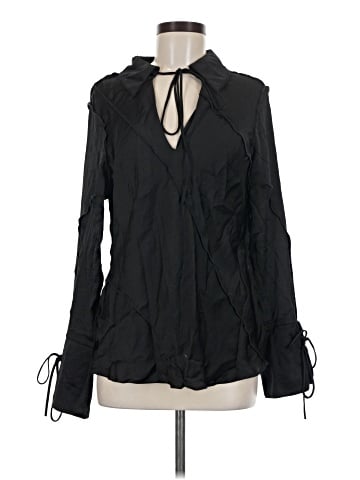 Topshop Long Sleeve Blouse (view 1)