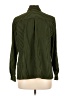 Studio Works Stripes Green Long Sleeve Blouse Size L - photo 2