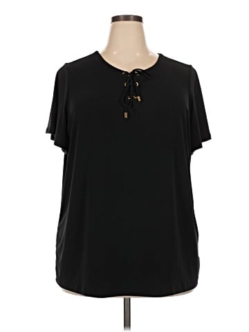 Liz Claiborne Career Short Sleeve Blouse (view 1)