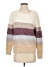 Fate Color Block Ivory Pullover Sweater Size S - photo 1