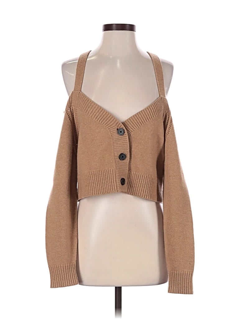 Pre-owned Intermix Sweater Vest In Tan