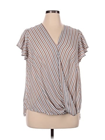 Adrianna Papell Short Sleeve Blouse (view 1)