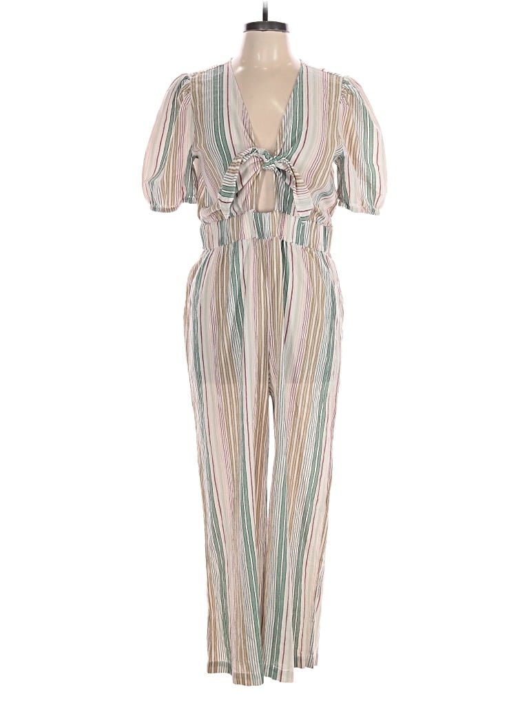 Pre-owned Loft Beach Jumpsuit In Teal