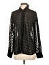 Lulus 100% Polyester Polka Dots Black Long Sleeve Blouse Size S - photo 1