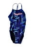 Speedo Chevron-herringbone Blue One Piece Swimsuit Size XXS (28) - photo 1