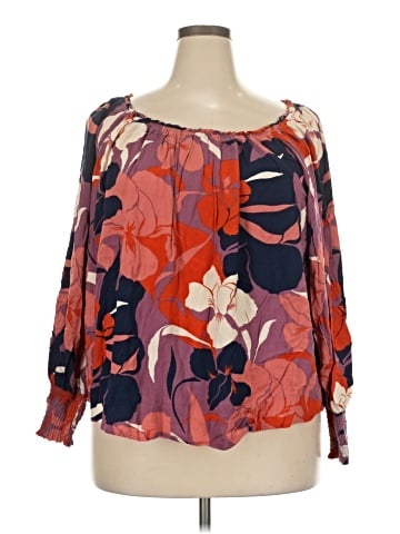 Terra & Sky 3/4 Sleeve Blouse (view 1)