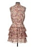 1.State 100% Polyester Paisley Pink Cocktail Dress Size L - photo 2