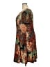 Connected Apparel Print Brown Casual Dress Size 18W - photo 5