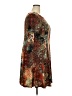 Connected Apparel Print Brown Casual Dress Size 18W - photo 4