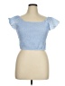 Universal Thread 100% Cotton Blue Short Sleeve Top Size XL - photo 1