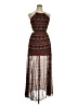 GB 100% Polyester Brown Cocktail Dress Size L - photo 1