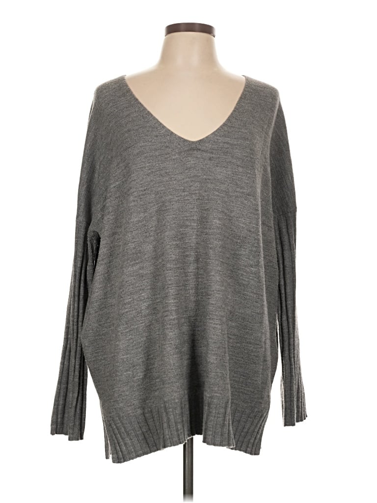 Pre-owned French Connection Pullover Sweater In Gray