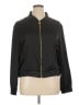 Halston 100% Polyester Solid Black Track Jacket Size XL - photo 1