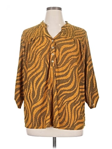 NY Collection 3/4 Sleeve Blouse (view 1)