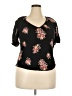 Rewind 100% Rayon Black Short Sleeve Top Size XXL - photo 1
