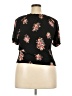 Rewind 100% Rayon Black Short Sleeve Top Size XXL - photo 2