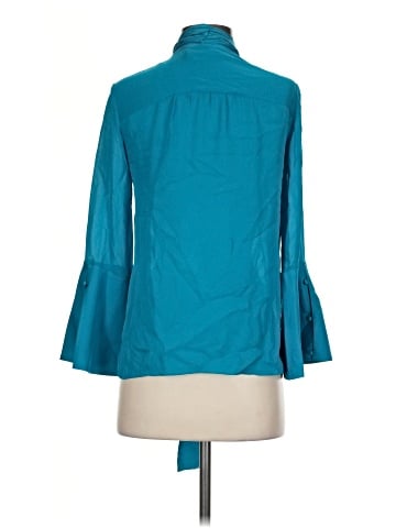 Alice + Olivia 3/4 Sleeve Silk Top (view 2)