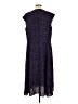 Anne Klein 100% Polyester Paisley Blue Purple Casual Dress Size L - photo 2