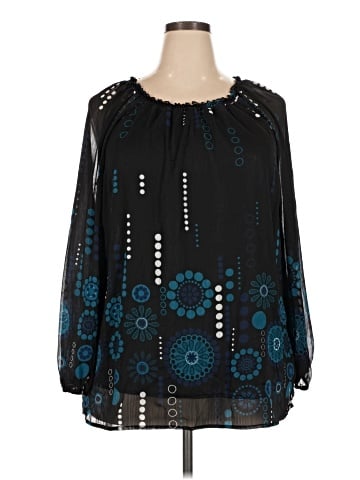 Apostrophe 3/4 Sleeve Blouse (view 1)