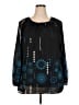 Apostrophe 100% Polyester Black 3/4 Sleeve Blouse Size 18 - 20 - photo 1