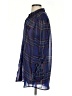 Guess Plaid Blue 3/4 Sleeve Button-Down Shirt Size S - photo 5