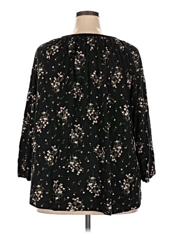 Chaps 3/4 Sleeve Blouse (view 2)