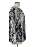 Chico's 100% Polyester Animal Print Gray Silver Long Sleeve Blouse Size Lg (2) - photo 4