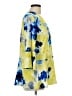 Ellen Tracy Yellow 3/4 Sleeve Blouse Size L - photo 4
