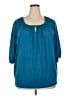 Faded Glory Teal 3/4 Sleeve Top Size 2X - photo 1